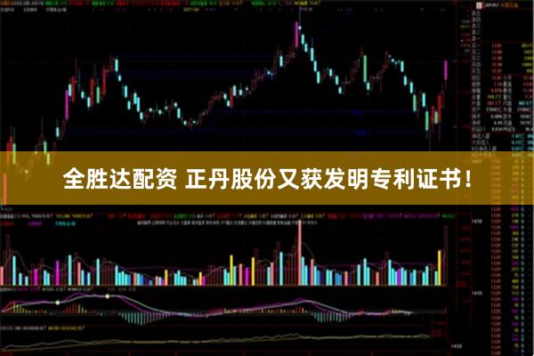 全胜达配资 正丹股份又获发明专利证书！